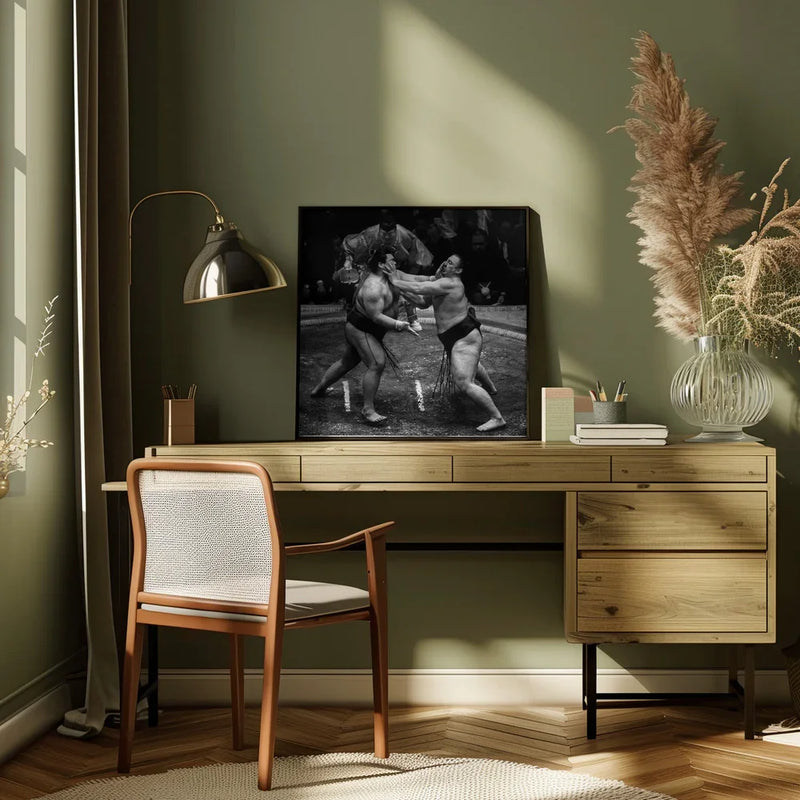 Don't touch my face! by Gunarto Song Square Canvas Print Art for Modern Home Decor. Decorate your office or living room with canvas artwork