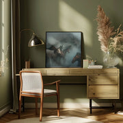 lost horses by Hüseyin Taşkın Square Canvas Print Art for Modern Home Decor. Decorate your office or living room with canvas artwork