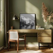 Morning in Venice by YuppiDu Square Canvas Print Art for Modern Home Decor. Decorate your office or living room with canvas artwork