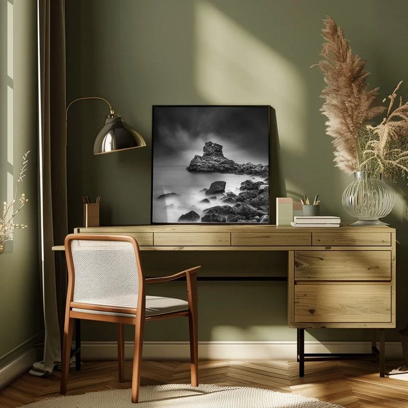 A Sea of Rocks by George Digalakis Square Canvas Print Art for Modern Home Decor. Decorate your office or living room with canvas artwork