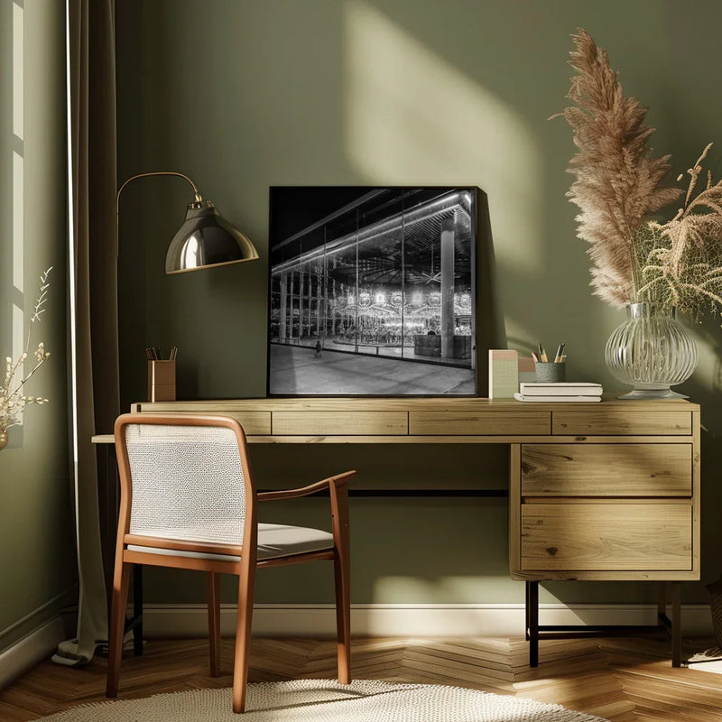 Like a Moth to a Flame by Robert Bolton Square Canvas Print Art for Modern Home Decor. Decorate your office or living room with canvas artwork