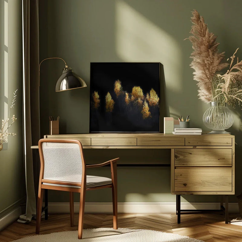 Ushguli Impression by Mozart Chan Square Canvas Print Art for Modern Home Decor. Decorate your office or living room with canvas artwork