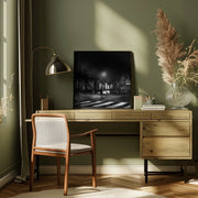 Moonlight stroll by Piet Flour Square Canvas Print Art for Modern Home Decor. Decorate your office or living room with canvas artwork