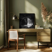 Paleokaria Waterfall by George Digalakis Square Canvas Print Art for Modern Home Decor. Decorate your office or living room with canvas artwork