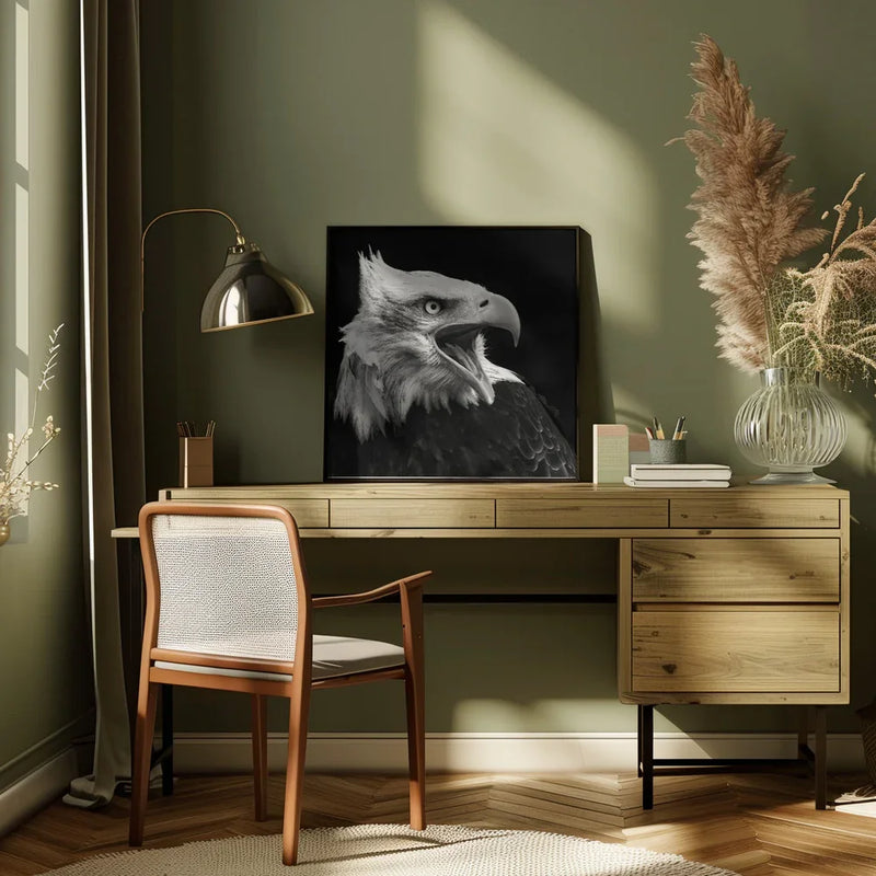 The American Eagle by Vincent Willems Square Canvas Print Art for Modern Home Decor. Decorate your office or living room with canvas artwork