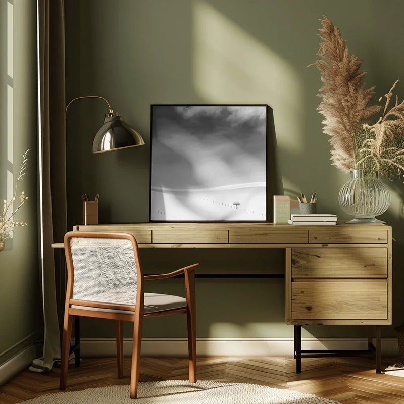 Single tree by MOSTAFA NODEH Square Canvas Print Art for Modern Home Decor. Decorate your office or living room with canvas artwork