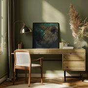 Eye Contact Square Canvas Art  Ahmed Sobhi 