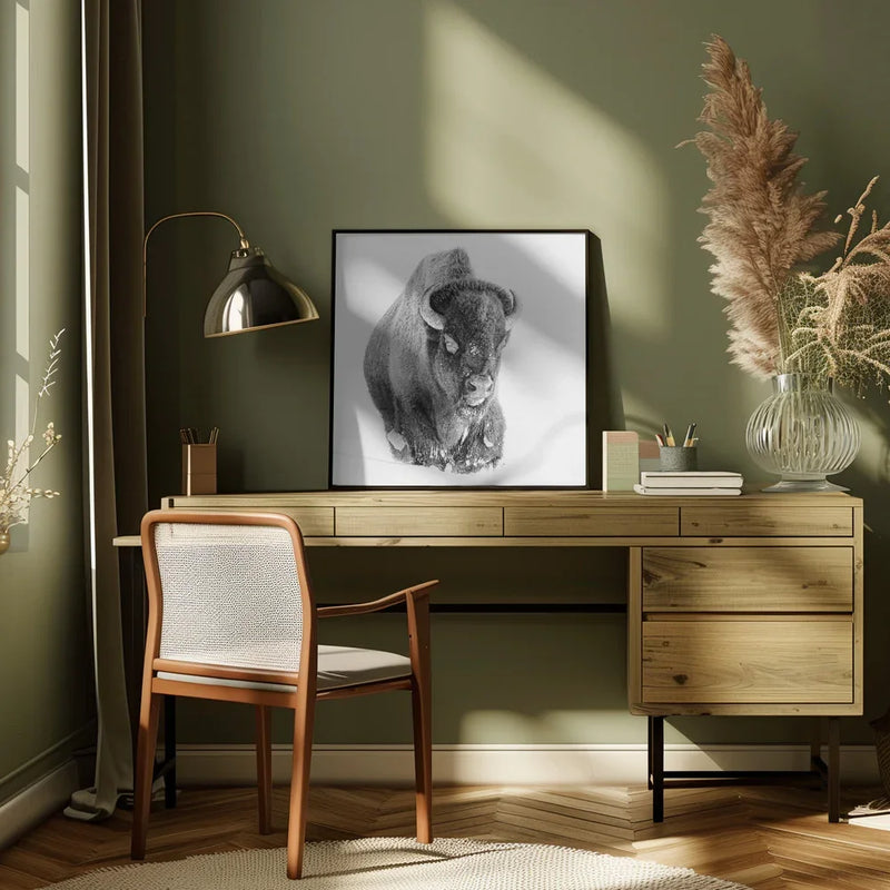 Determined by Bill Mugg Square Canvas Print Art for Modern Home Decor. Decorate your office or living room with canvas artwork