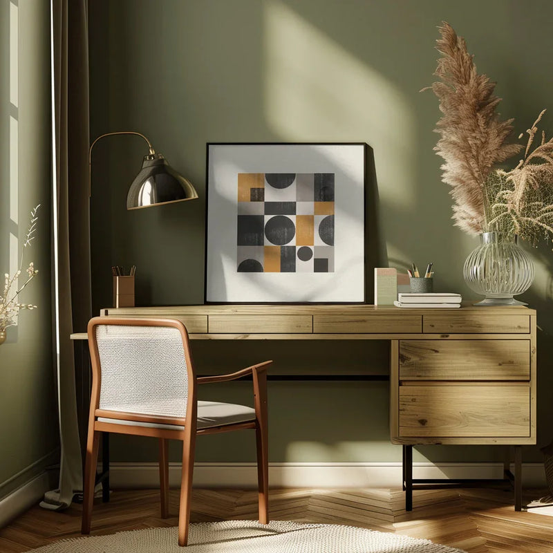 Paper Object Nr9 by THE MIUUS STUDIO Square Canvas Print Art for Modern Home Decor. Decorate your office or living room with canvas artwork