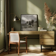 Galloping by Rachel Pansky Square Canvas Print Art for Modern Home Decor. Decorate your office or living room with canvas artwork