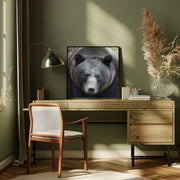 The Bear's look by Drago Vogrinec Square Canvas Print Art for Modern Home Decor. Decorate your office or living room with canvas artwork
