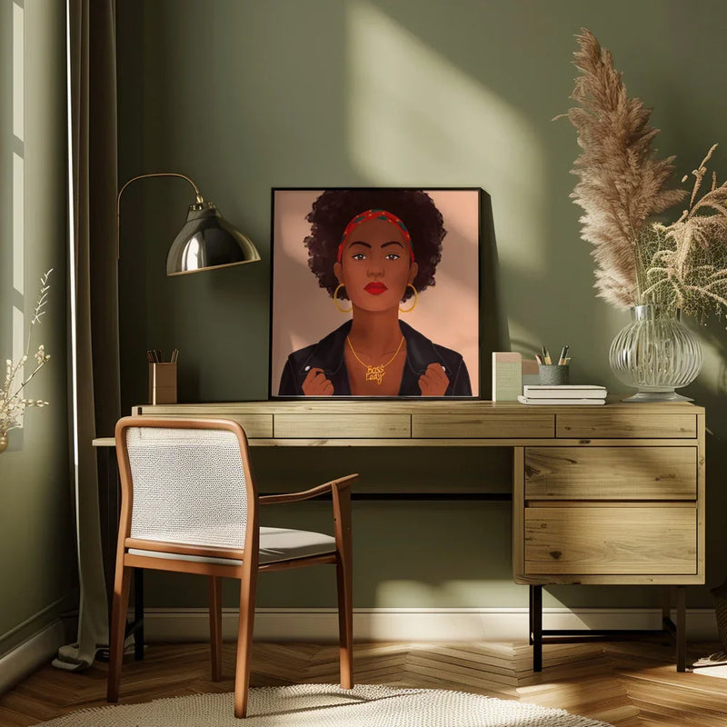 Boss Lady Square Canvas Art  Petra Holíková 