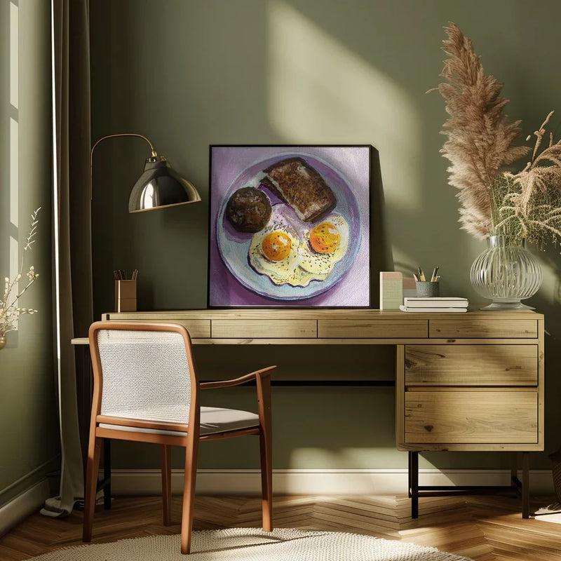 Breakfast by Key and Sea Creative Square Canvas Print Art for Modern Home Decor. Decorate your office or living room with canvas artwork