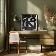 Abstract Melody No4 Square Canvas Art  Dan Hobday 