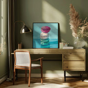 Macarons Square Canvas Art  Key and Sea Creative 