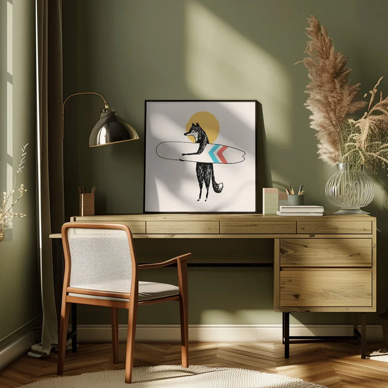 Here Comes the Sun Square Canvas Art  Florent Bodart 
