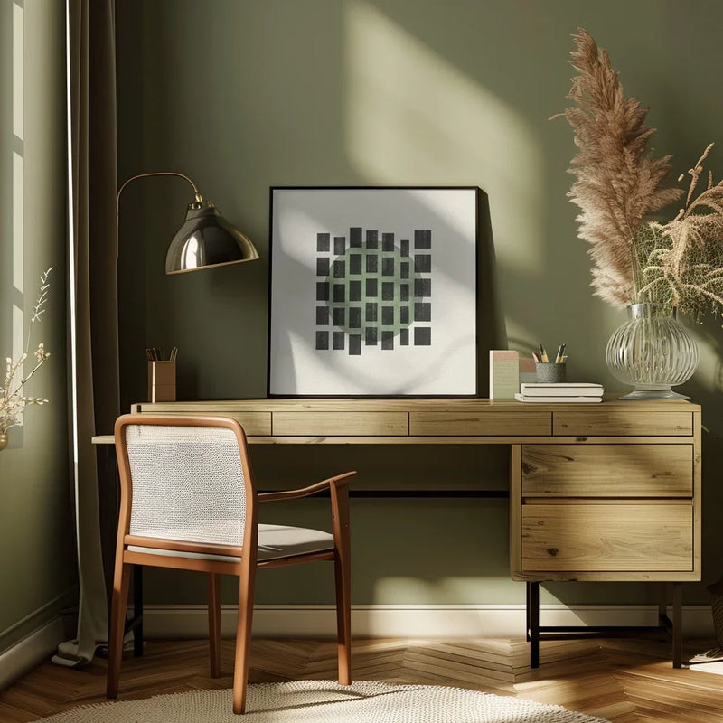 Minimalist Japandi 01 by THE MIUUS STUDIO Square Canvas Print Art for Modern Home Decor. Decorate your office or living room with canvas artwork