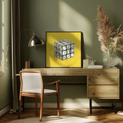 Not Rubik's cube by Artem Pozdniakov Square Canvas Print Art for Modern Home Decor. Decorate your office or living room with canvas artwork