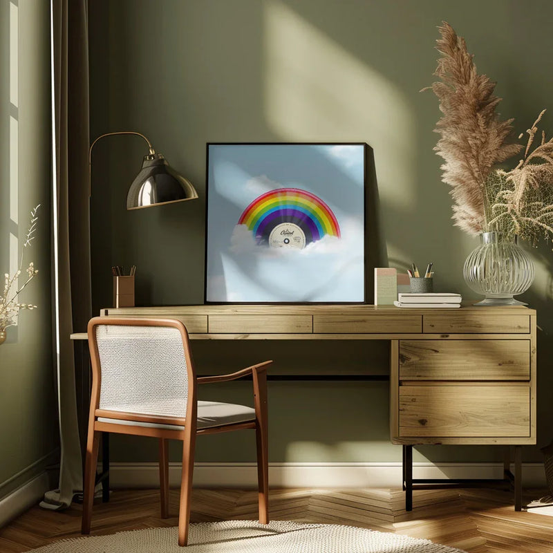 Over the Rainbow by Artem Pozdniakov Square Canvas Print Art for Modern Home Decor. Decorate your office or living room with canvas artwork