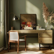 Classic dinner by Artem Pozdniakov Square Canvas Print Art for Modern Home Decor. Decorate your office or living room with canvas artwork