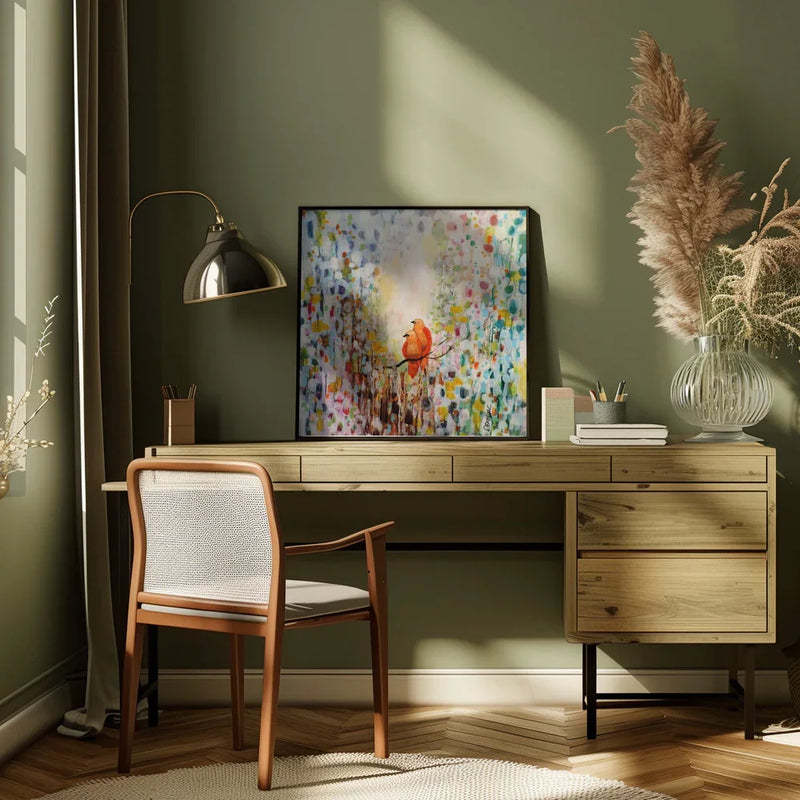 Tel Que Nous Sommes by Sylvie Demers Square Canvas Print Art for Modern Home Decor. Decorate your office or living room with canvas artwork