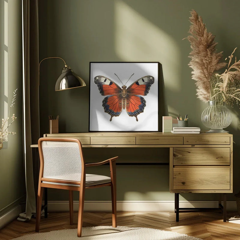 Butterfly 49 by Bilge Paksoylu Square Canvas Print Art for Modern Home Decor. Decorate your office or living room with canvas artwork