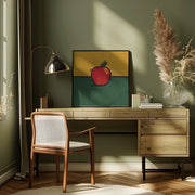 Apple by Vision Grasp Art Square Canvas Print Art for Modern Home Decor. Decorate your office or living room with canvas artwork