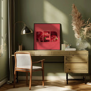 Red by Julia Ramiro Square Canvas Print Art for Modern Home Decor. Decorate your office or living room with canvas artwork