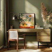 Boho Summer by Kristian Gallagher Square Canvas Print Art for Modern Home Decor. Decorate your office or living room with canvas artwork