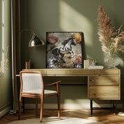 Horse art 3 by Rafal Kulik Square Canvas Print Art for Modern Home Decor. Decorate your office or living room with canvas artwork