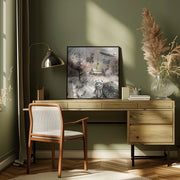 Crazy winter art by Rafal Kulik Square Canvas Print Art for Modern Home Decor. Decorate your office or living room with canvas artwork