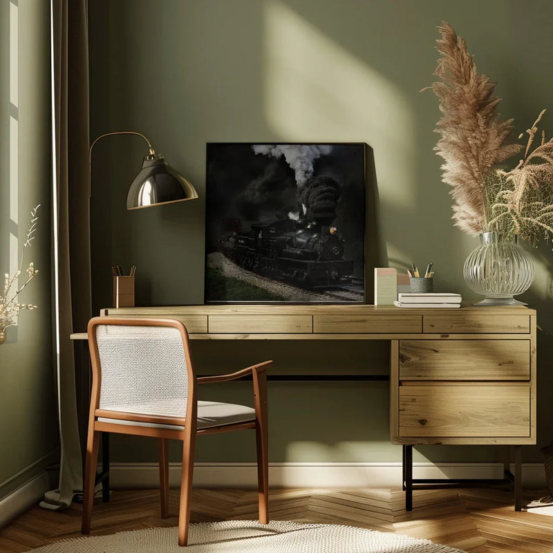 Blow That Whistle by Chuck Gordon Square Canvas Print Art for Modern Home Decor. Decorate your office or living room with canvas artwork