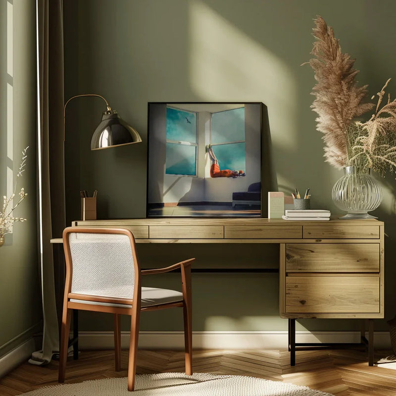 room with a view Square Canvas Art  ambra 