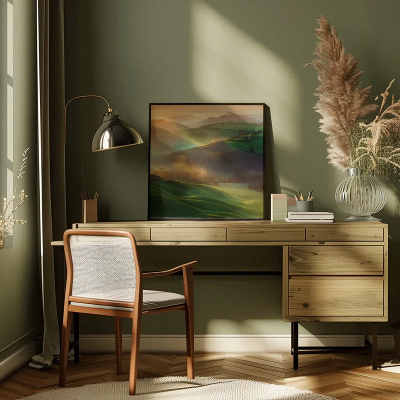 Morning Dreams by Krzysztof Browko Square Canvas Print Art for Modern Home Decor. Decorate your office or living room with canvas artwork