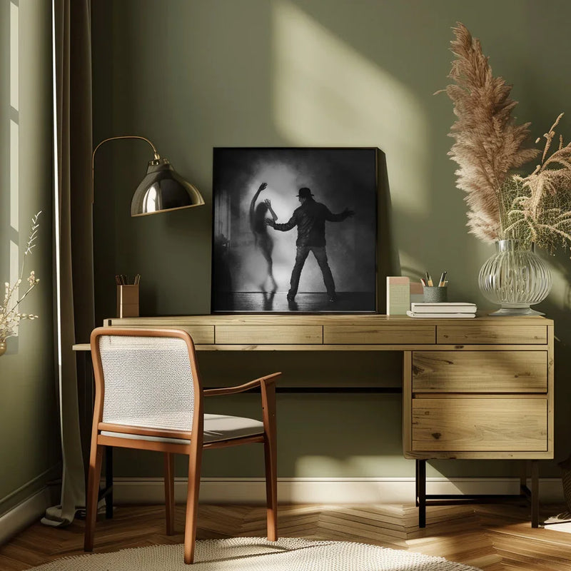 the invisible wall by Roswitha Schleicher-Schwarz Square Canvas Print Art for Modern Home Decor. Decorate your office or living room with canvas artwork