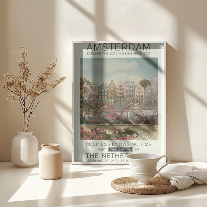 Amsterdam print Framed Art Modern Wall Decor