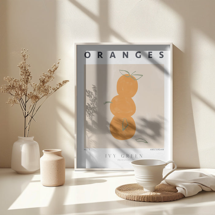 Oranges Framed Art Modern Wall Decor