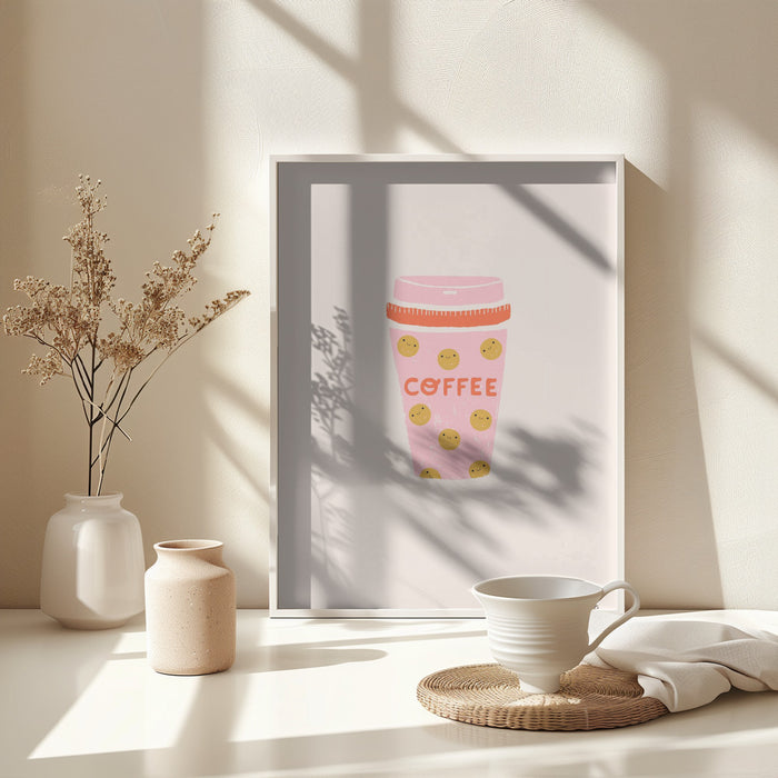 Coffee Framed Art Modern Wall Decor
