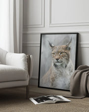 Lynx portrait in the fog Framed Art Santiago Pascual Buye | Home or Office Art