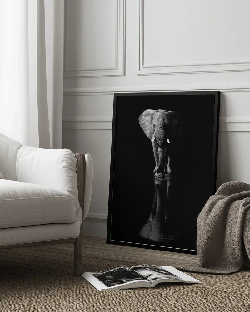 Elephant Framed Art Jie Fischer | Home or Office Art
