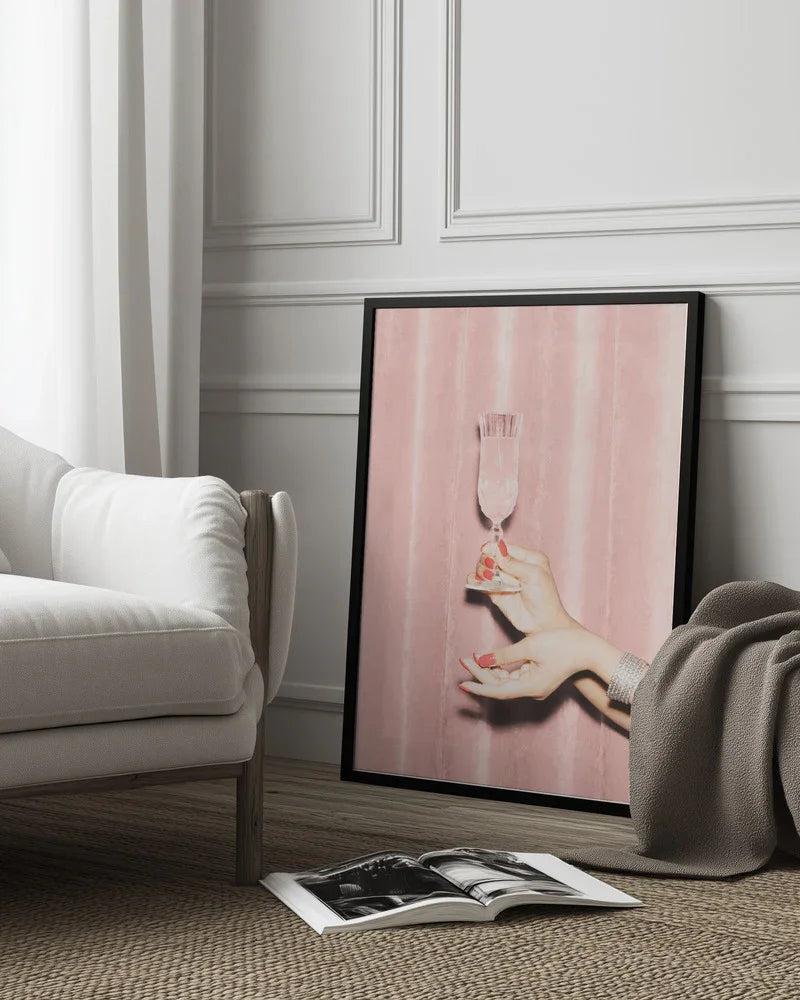 Here's To Pink 01 - Pictufy Studio III Framed Art | Home or Office Art