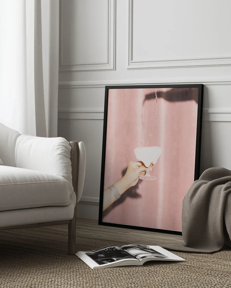 Here's To Pink 04 - Pictufy Studio III Framed Art | Home or Office Art