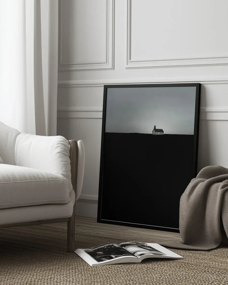 Strandarkirkja Framed Art Wave Faber | Home or Office Art