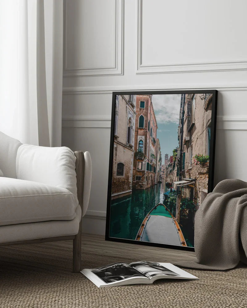 Boat on the river Framed Art Drita Stefan | Home or Office Art