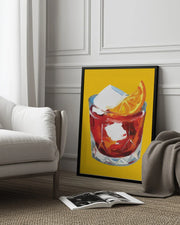 Negroni On Sunshine - Alice Straker Framed Art | Home or Office Art
