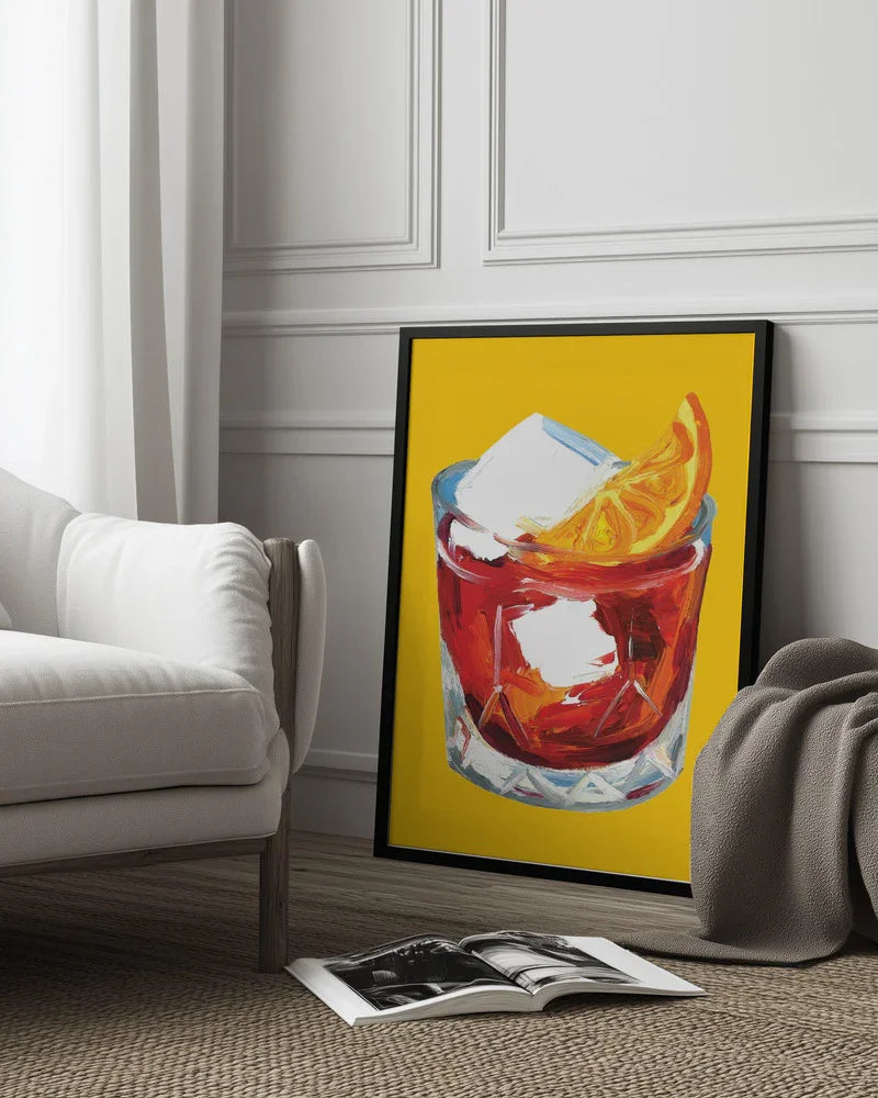 Negroni On Sunshine - Alice Straker Framed Art | Home or Office Art