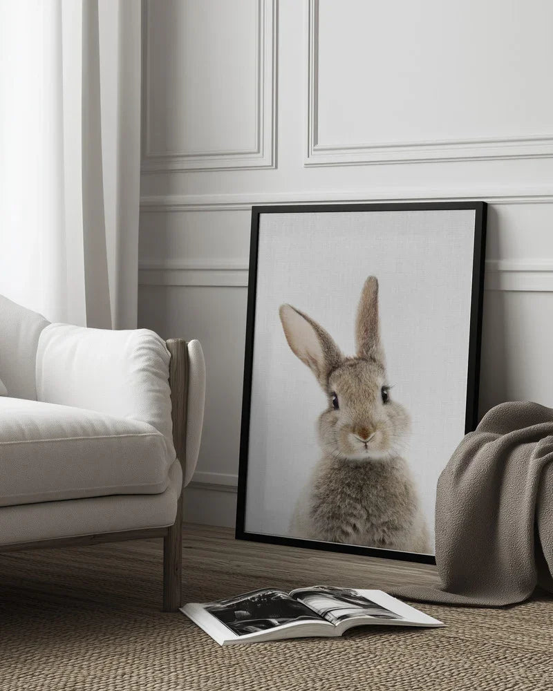 Peekaboo Bunny Framed Art Lola Peacock | Home or Office Art