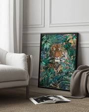 Tiger in the jungle 2 Framed Art Sarah Manovski | Home or Office Art