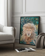 Lion Jungle 2 Framed Art Sarah Manovski | Home or Office Art