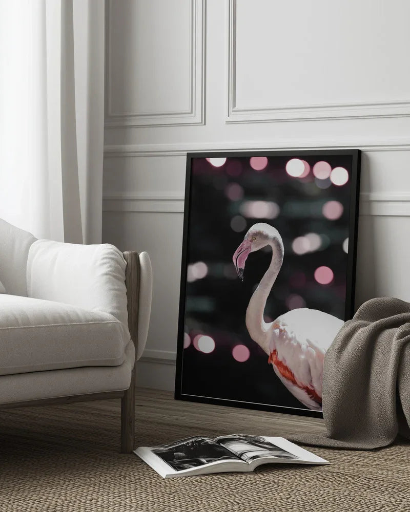 Disco Flamingo Framed Art Shot by Clint | Home or Office Art